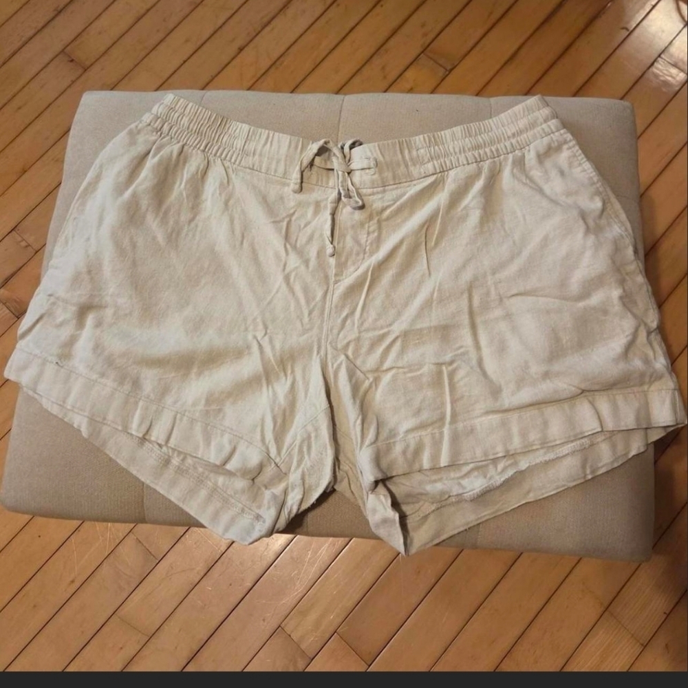 Old Navy Light Tan Drawstring Shorts
